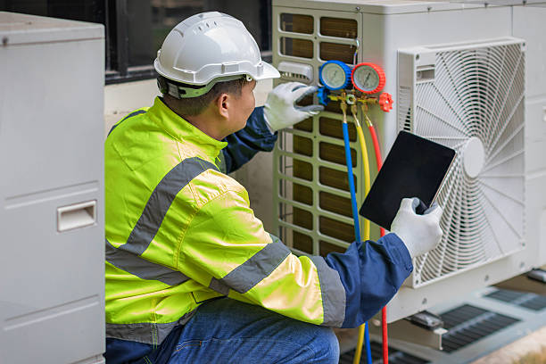 Professional Hvac technician working in Round Mountain, NV